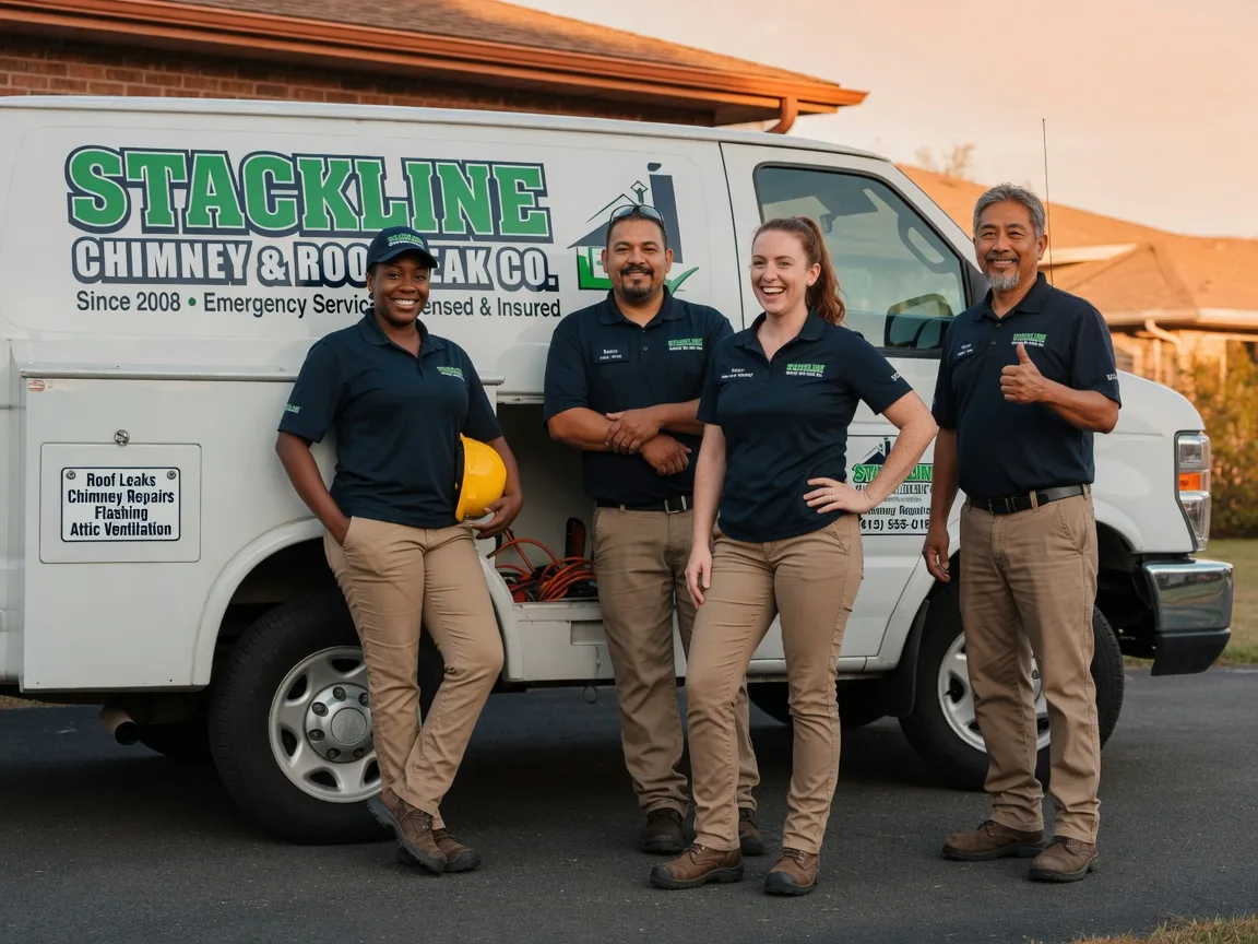 Chimney flashing repair company in New Munich, MN